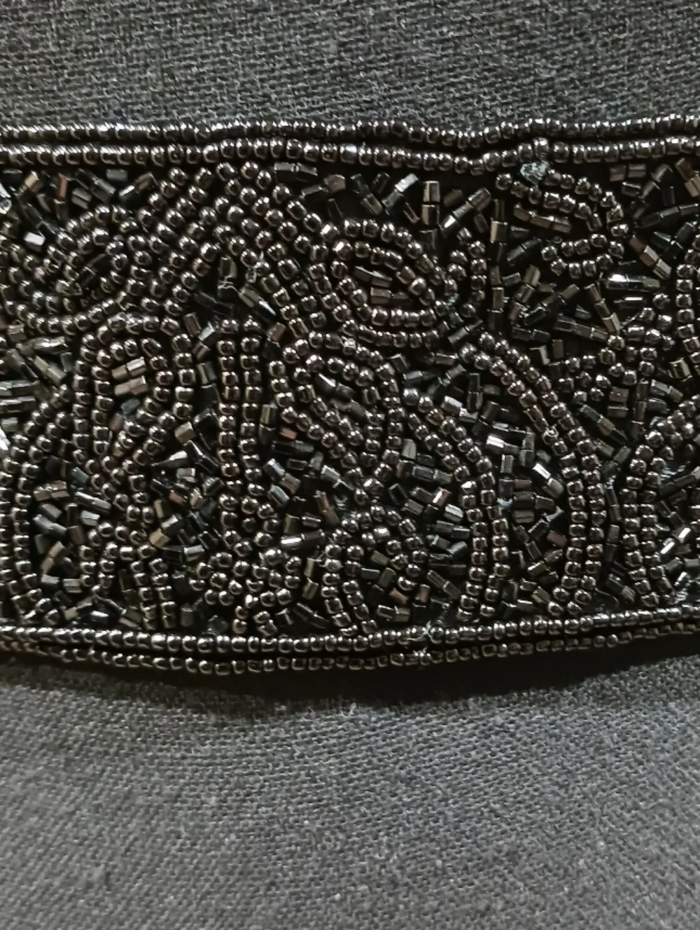 Vintage Talbots Beaded Wide Wrap Belt